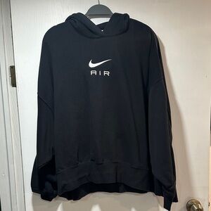 Nike Black oversized hoodie slightly cropped